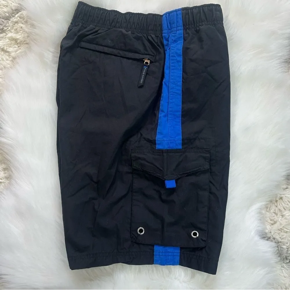 Ralph Lauren Black and Blue Athletic Shorts